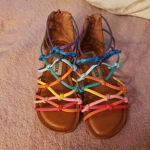 Rainbow Steven madden sandals like new